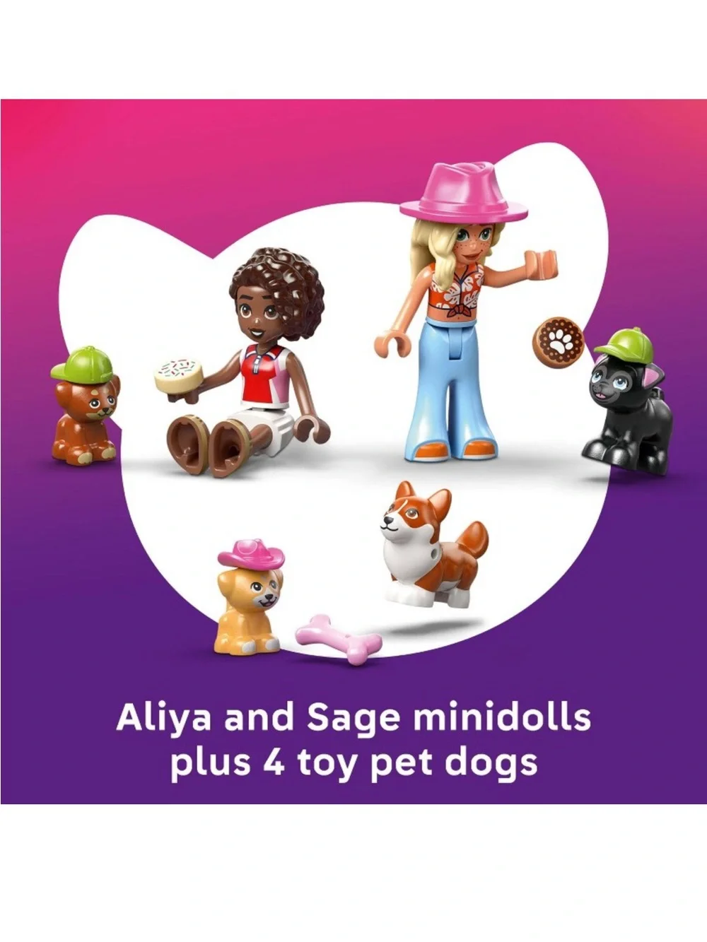 LEGO Friends Dog Treats Bakery with 2 Minidolls & 4 Dogs | Set # 42677 *NEW*